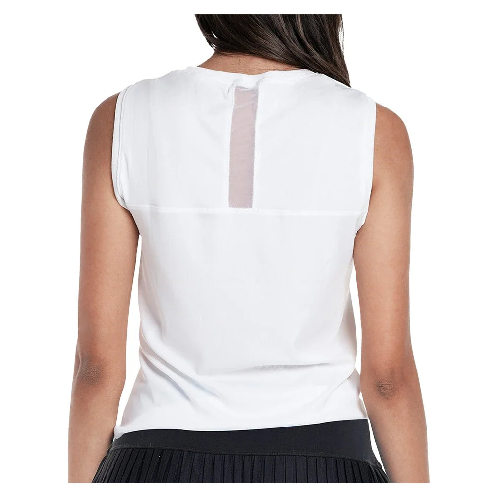 Women's Twist Front Tennis Tank,Apparel,Lucky In Love,,,Tennis Express,CT701-B-white2