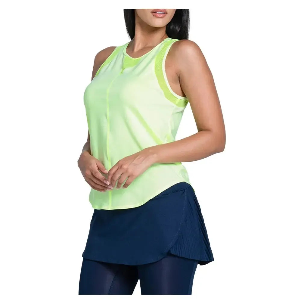 Women's LUV Chill Out Tennis Tank Lemon Frost-Apparel-Lucky In Love-CT909-718S25-2-Tennis Express