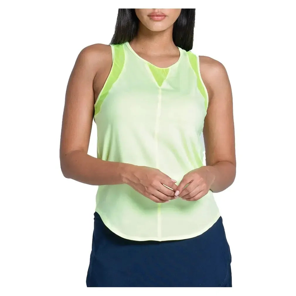 Women's LUV Chill Out Tennis Tank Lemon Frost-Apparel-Lucky In Love-CT909-718S25-Tennis Express