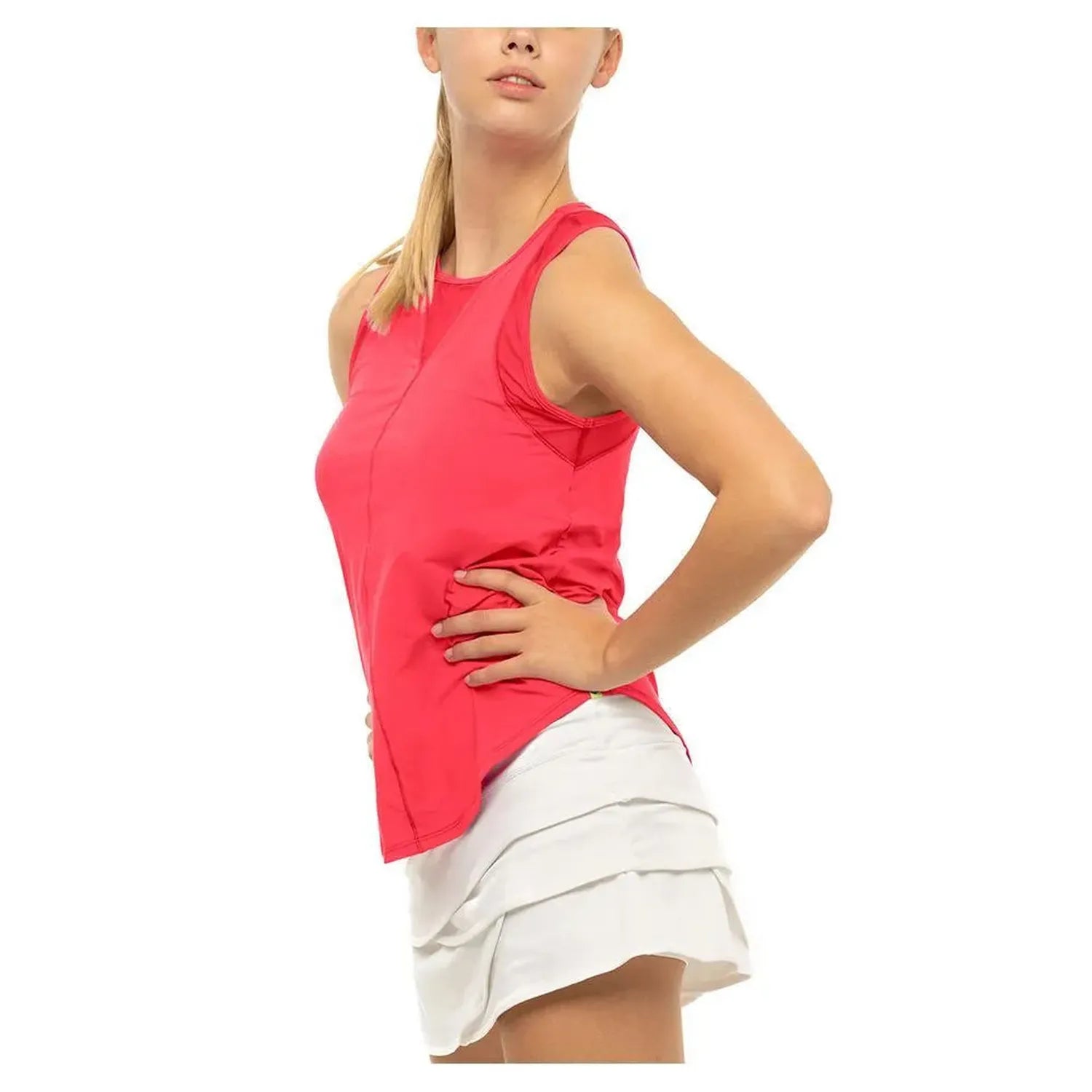 Women's LUV Chill Out Tennis Tank-Apparel-Lucky In Love-CT909-NF22-647-5-Tennis Express