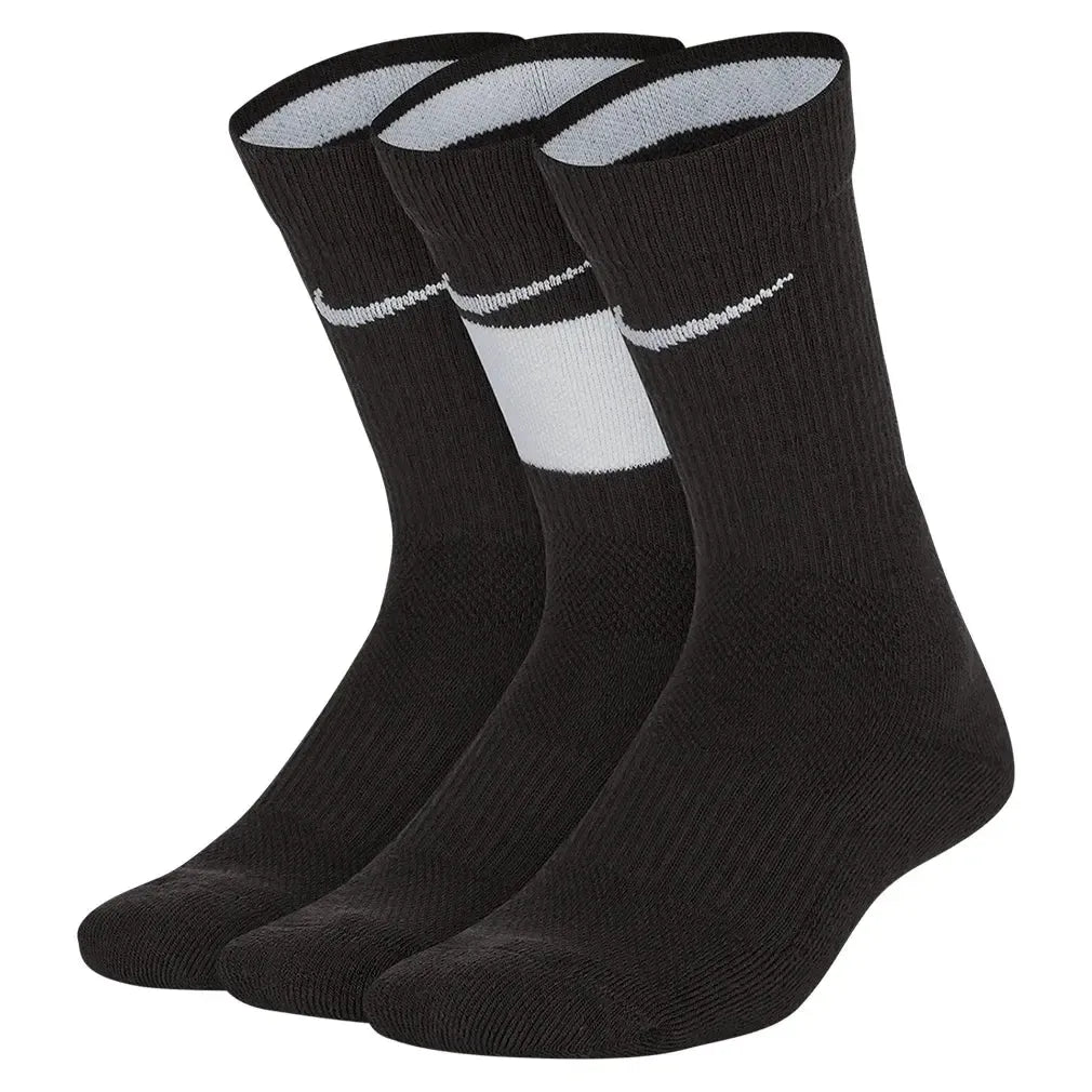 Juniors' Elite Crew Socks 3 Pairs-Socks-Nike-CW6063-010-2-Tennis Express