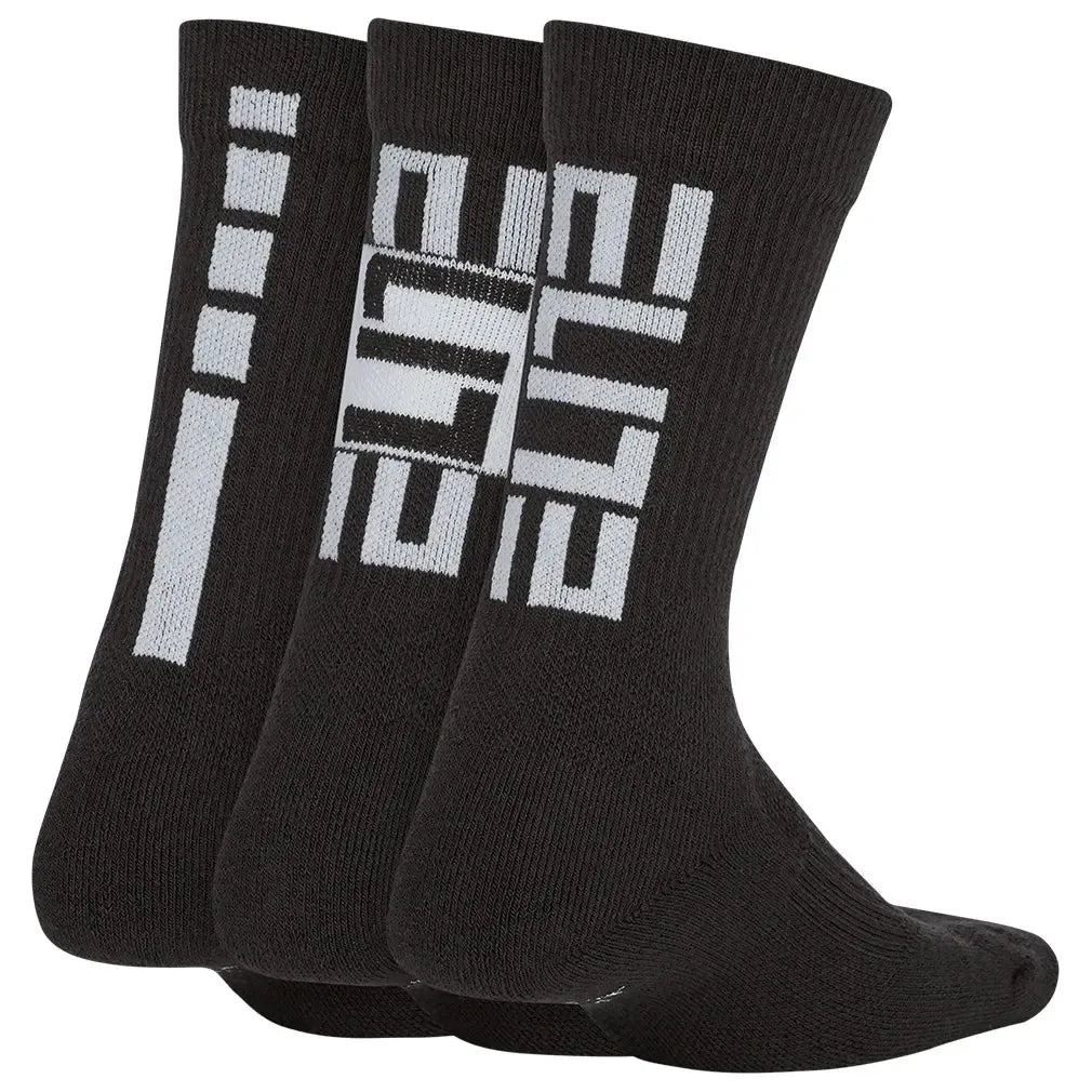 Juniors' Elite Crew Socks 3 Pairs-Socks-Nike-CW6063-010_4-Tennis Express