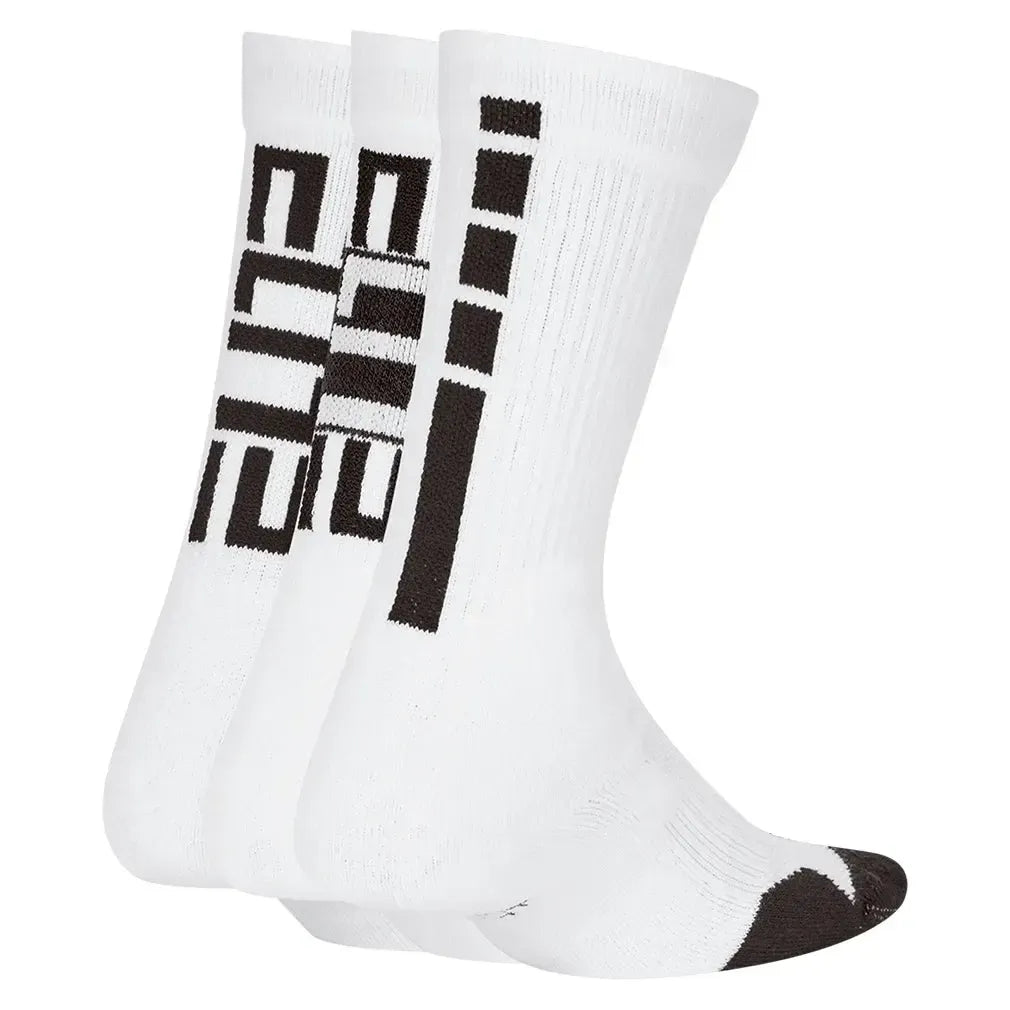 Juniors' Elite Crew Socks 3 Pairs-Socks-Nike-CW6063-100_2-Tennis Express