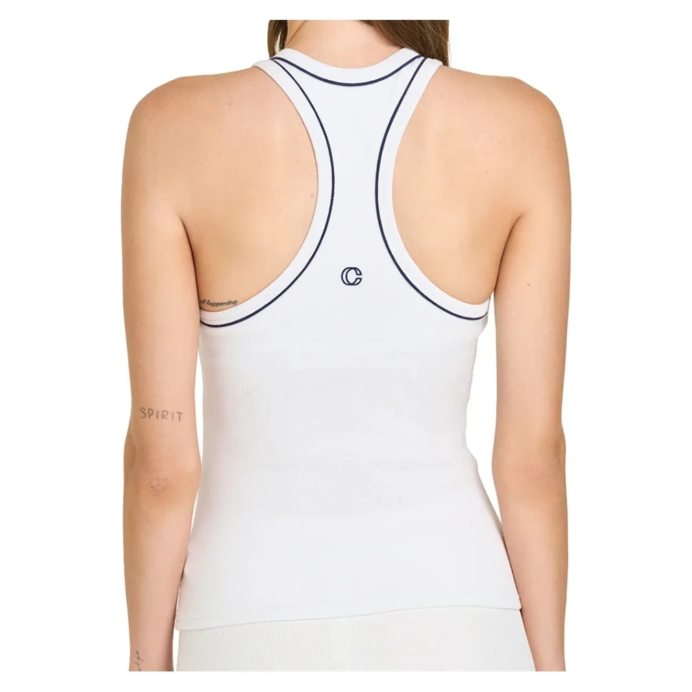 Women's Racerback Tennis Tank White,Apparel,Courting,,,Tennis Express,CWSS26TK-WHTB-2