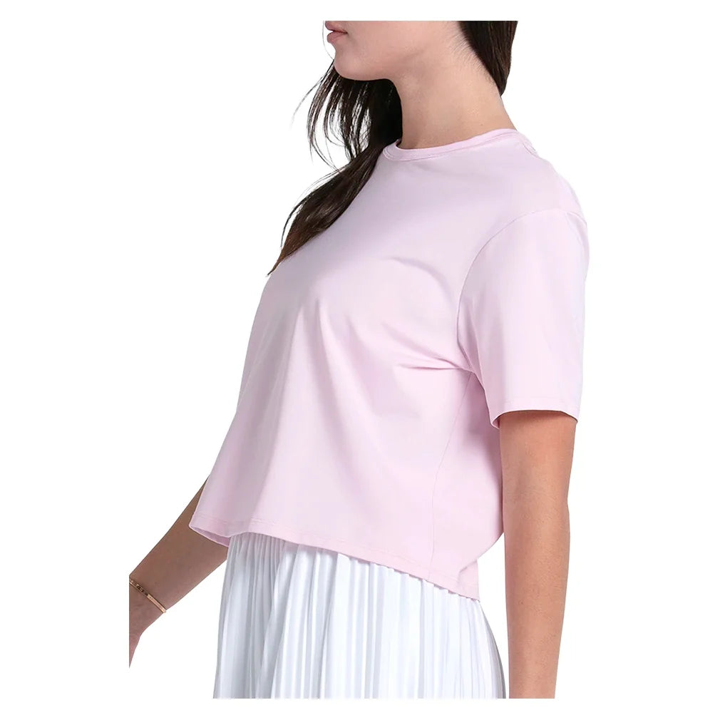Women's Power Box Tennis Tee Paris Pink,Apparel,Lucky In Love,,,Tennis Express,CX095-679-3