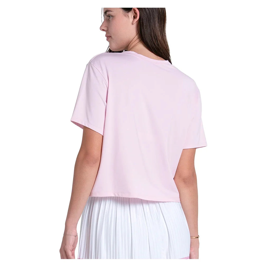 Women's Power Box Tennis Tee Paris Pink,Apparel,Lucky In Love,,,Tennis Express,CX095-679-4