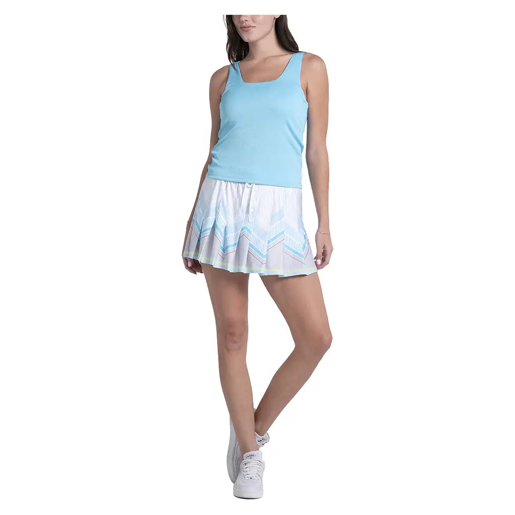 Women's Squared Up Tennis Tank Brusette,Apparel,Lucky In Love,,,Tennis Express,CX153-459-6