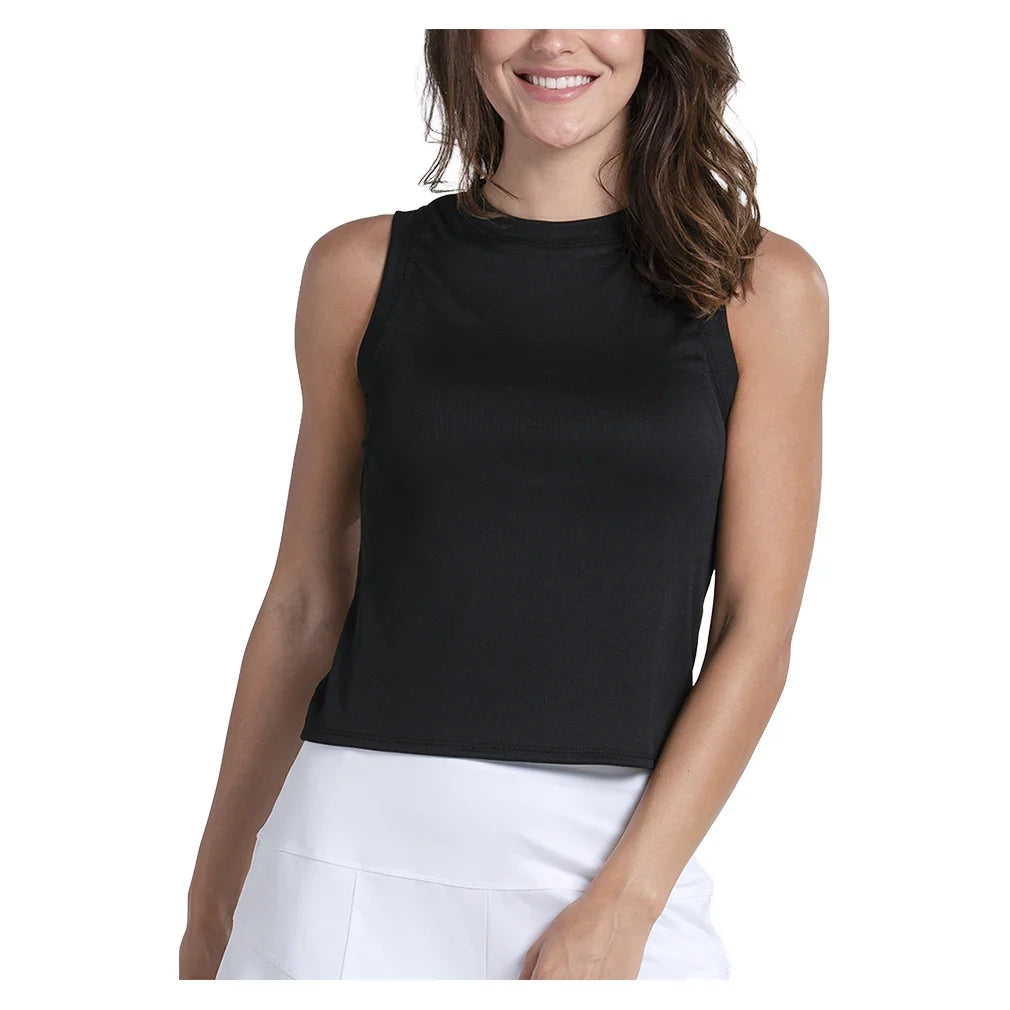 Women's Hip Fit Rib Tennis Muscle Tank-Apparel-Lucky In Love-CX175-001-708368Tennis Express