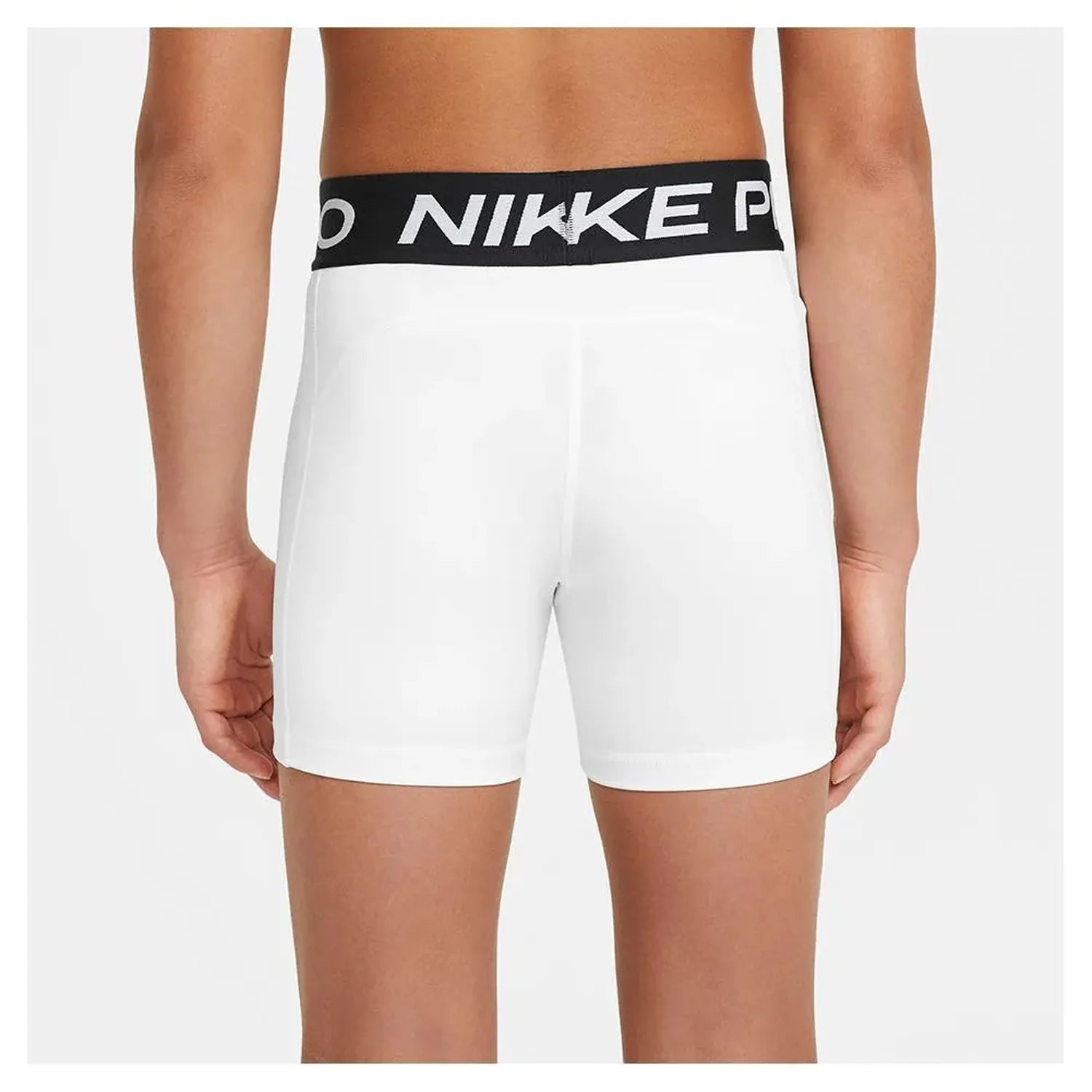 Girls' Pro Training Shorts White and Pure Platinum-Apparel-Nike-DA1033-100-3-Tennis Express