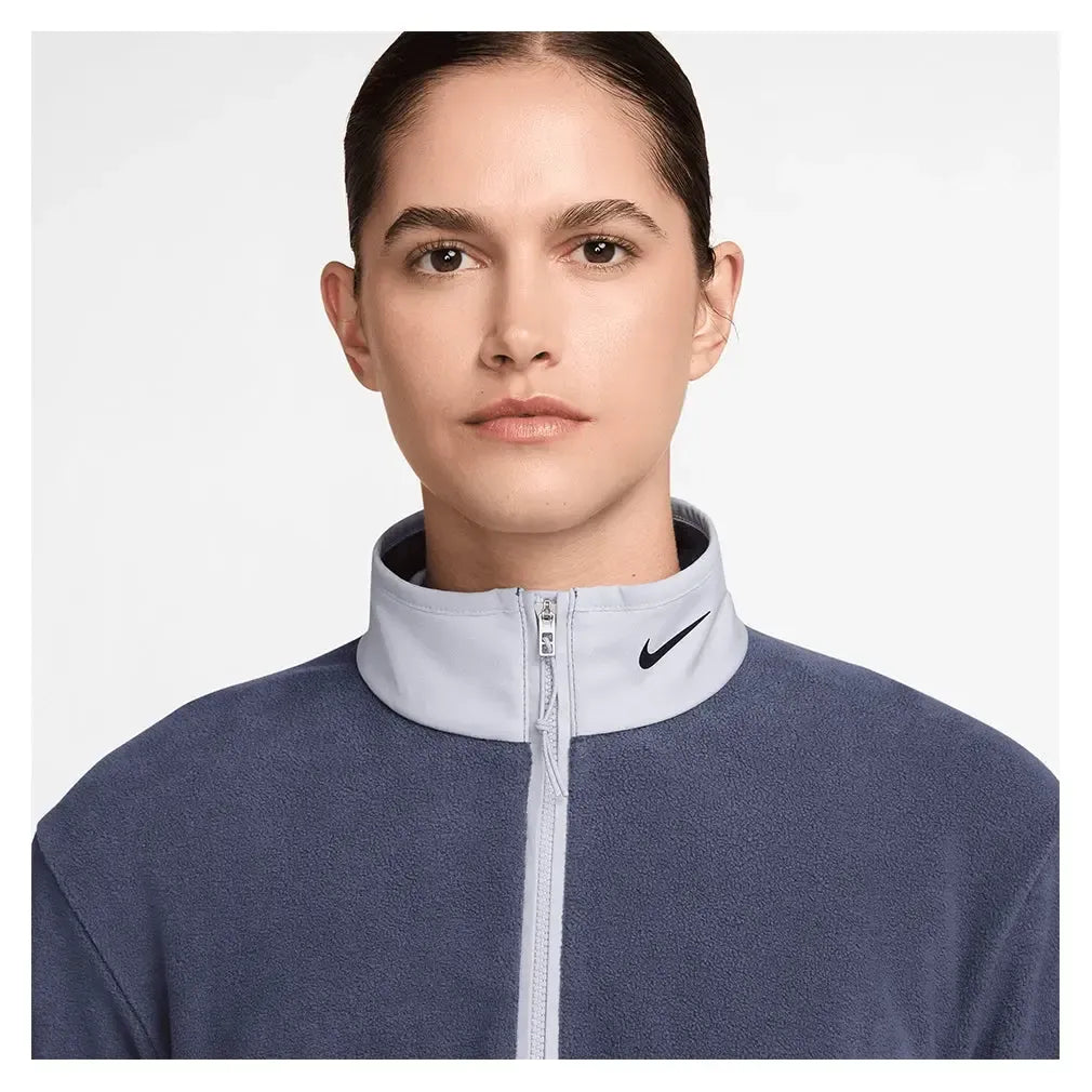 Women's Therma-FIT Victory Long-Sleeve 1/2-Zip Tennis Top Sanded Purple and Ghost-Apparel-Nike-DA3236-508H25-3-Tennis Express
