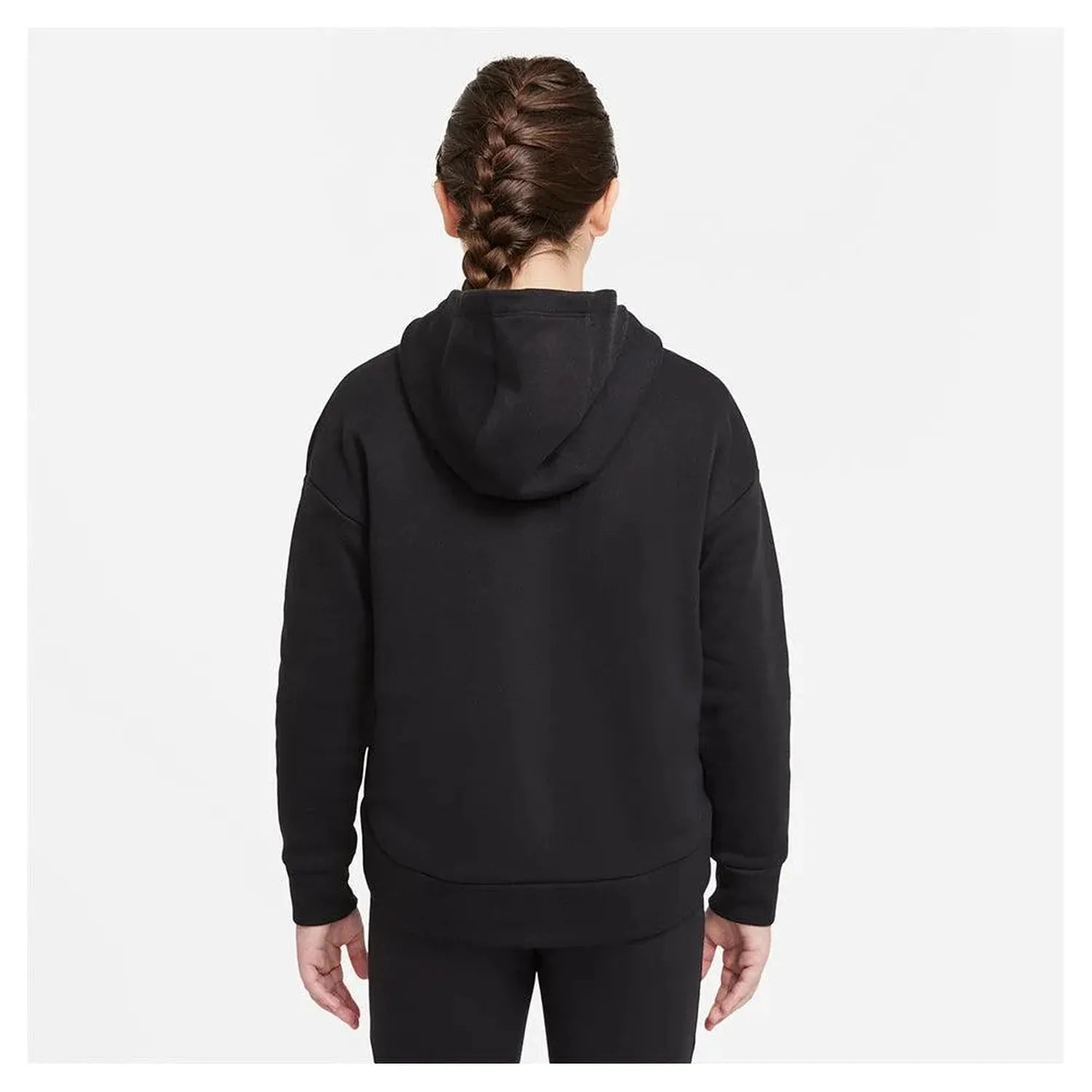 Girls' Sportswear Club Fleece Full-Zip Hoodie-Apparel-Nike-DC7118-010-P-Tennis Express