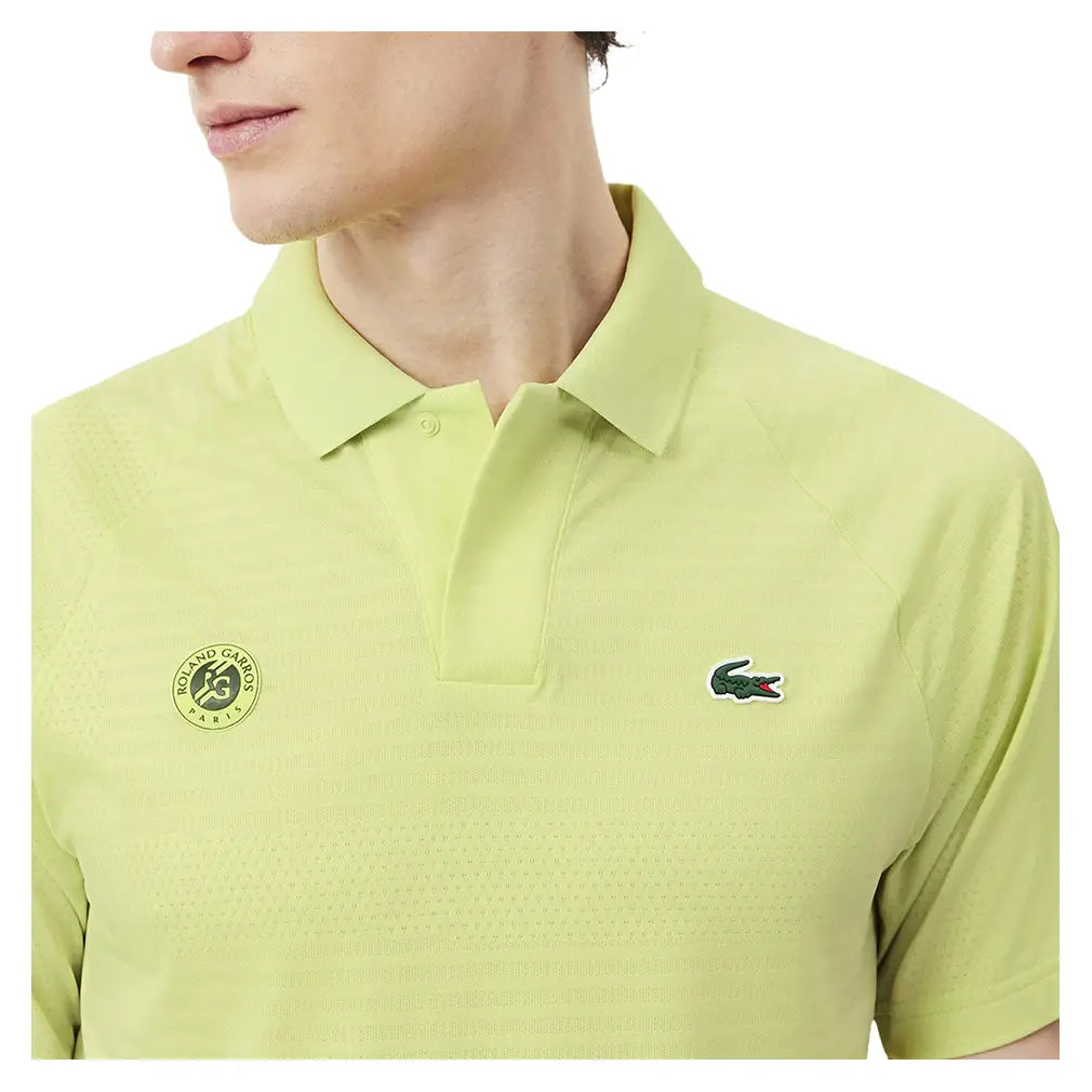 Men's Roland Garros Players Tennis Polo,Apparel,Lacoste,,,Tennis Express,DH0333-BIC-6