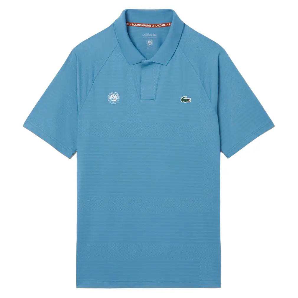 Men's Roland Garros Players Tennis Polo,Apparel,Lacoste,JBK Abyss Blue,S,Tennis Express,DH0333-JBK-1