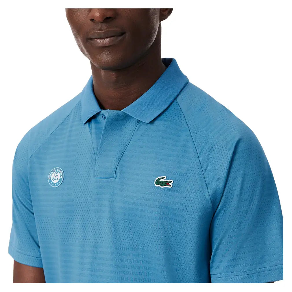 Men's Roland Garros Players Tennis Polo,Apparel,Lacoste,,,Tennis Express,DH0333-JBK-6
