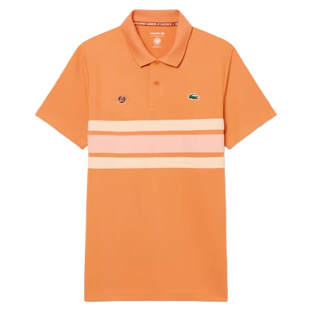 Men's Official Roland Garros Day Session Tennis Polo Blossom and Miami,Apparel,Lacoste,,,Tennis Express,DH0341-4IM-3