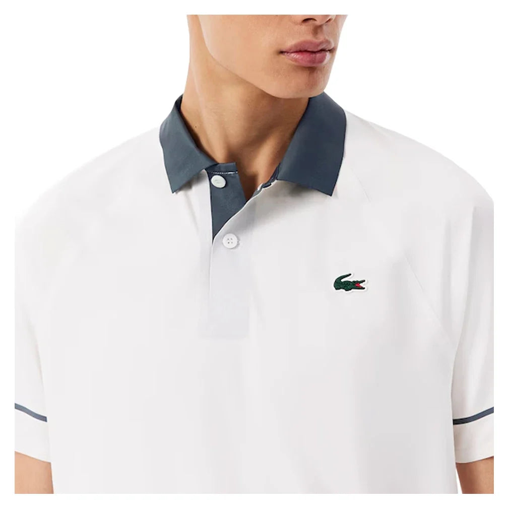 Men's Novak Djokovic Tennis Polo,Apparel,Lacoste,,,Tennis Express,DH6809-BF26-ZA5-2