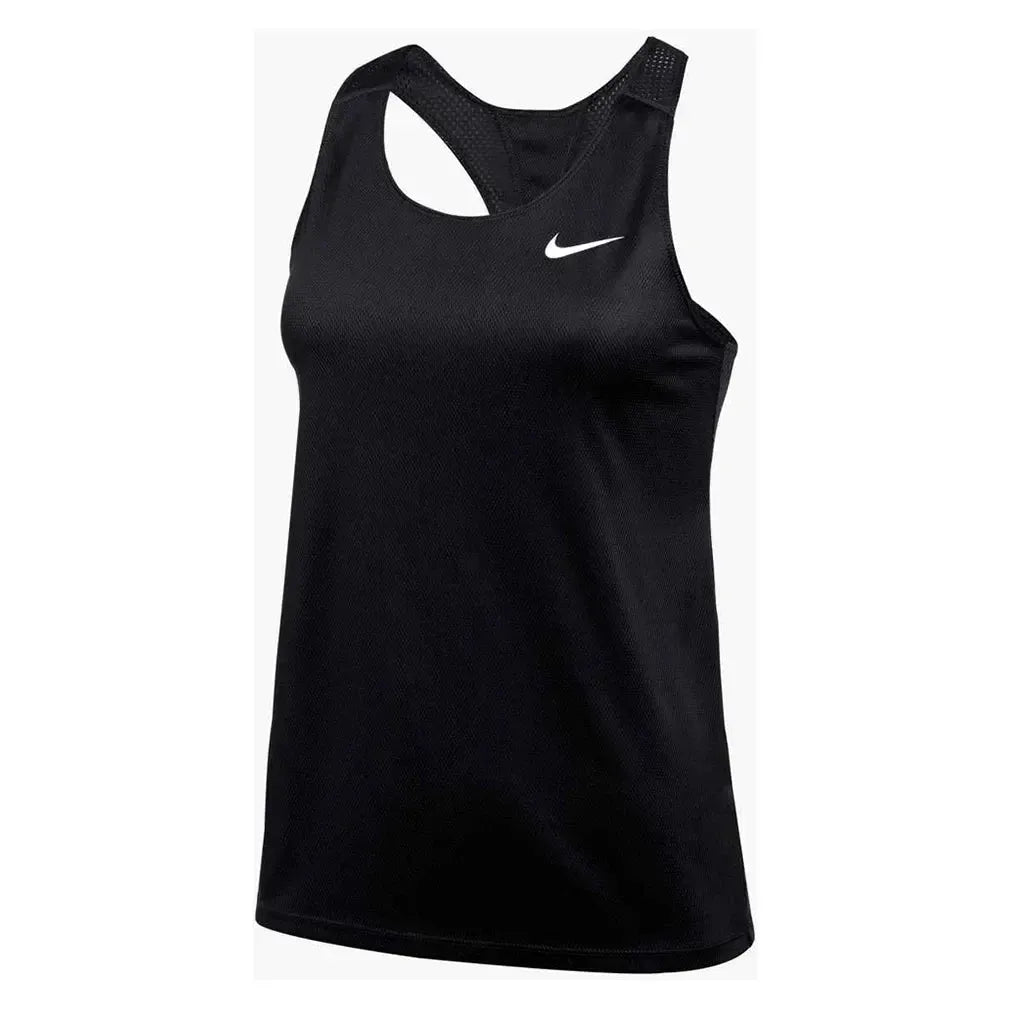WOMEN'S TENNIS SINGLET-Apparel-Nike-DH8126-TEAM-Black-Tennis Express