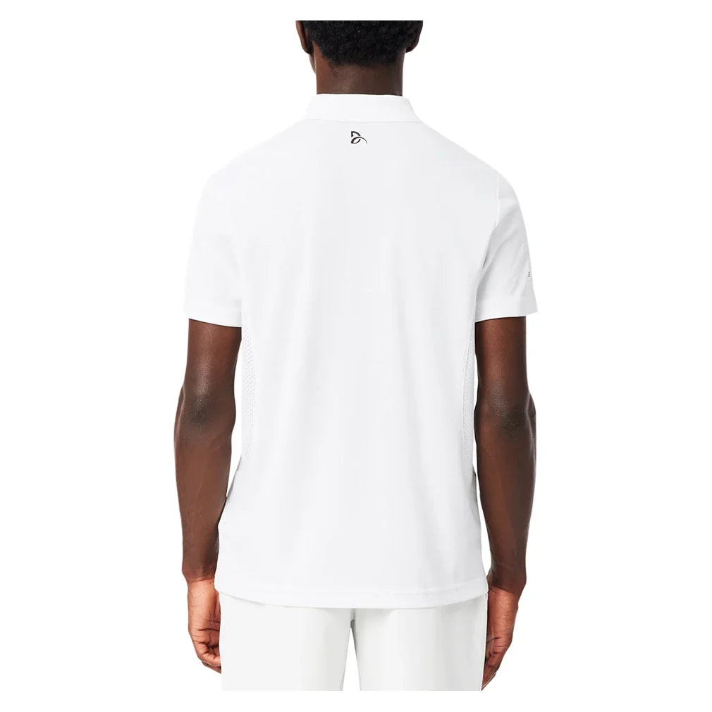 Men's Novak Djokovic Fan Tennis Polo White-Apparel-Lacoste-DH9949-001-1-Tennis Express