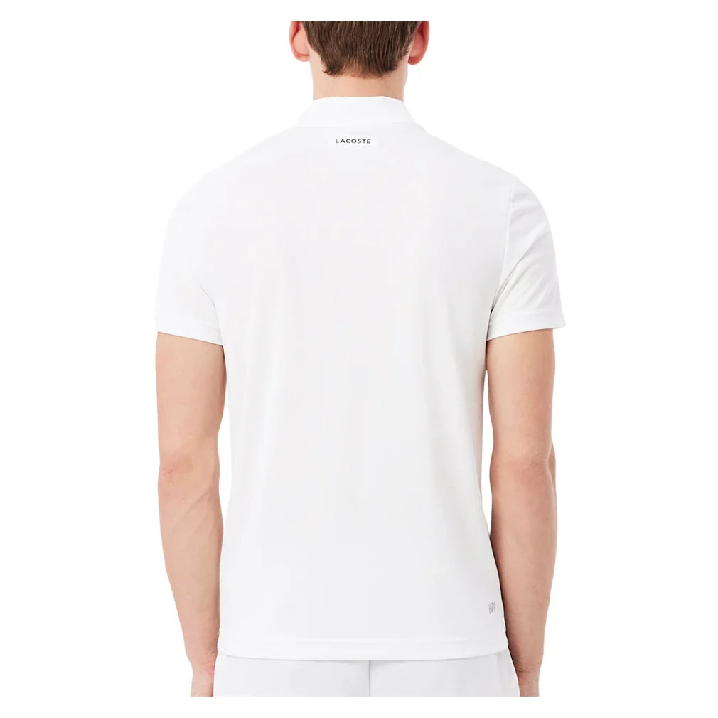 Men's Daniil Medvedev Tennis Polo White-Apparel-Lacoste-DH9985-001-1-Tennis Express