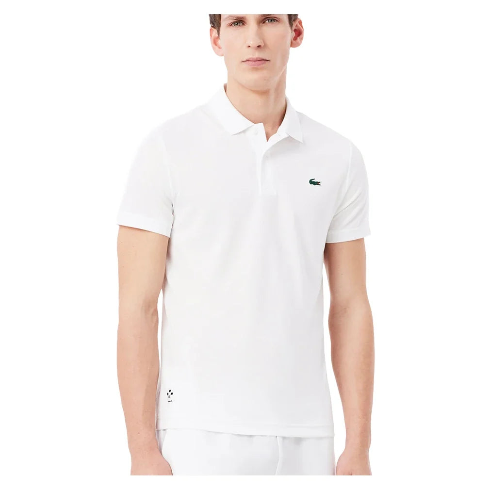 Men's Daniil Medvedev Tennis Polo White-Apparel-Lacoste-DH9985-001-Tennis Express