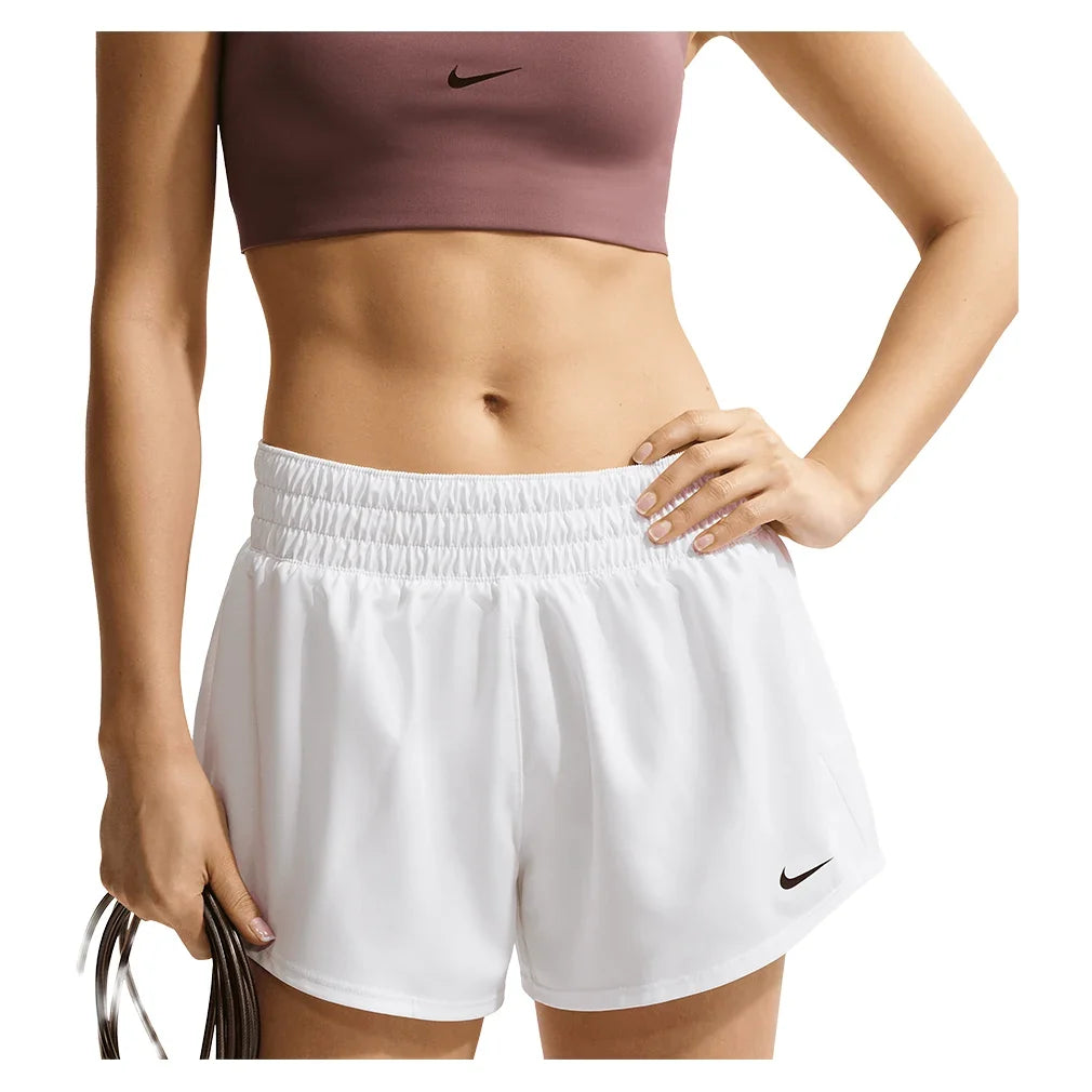 Women's One Dri-FIT Mid-Rise 3 Inch Shorts-Apparel-Nike-DX6010-101_1-707077Tennis Express