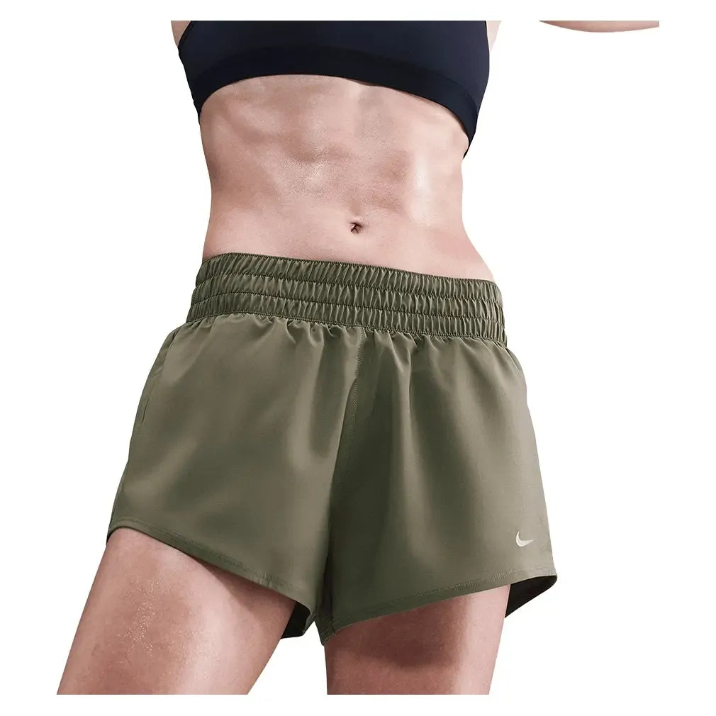 Women's One Dri-FIT Mid-Rise 3 Inch Brief-Lined Shorts-Apparel-Nike-DX6010-222-Tennis Express