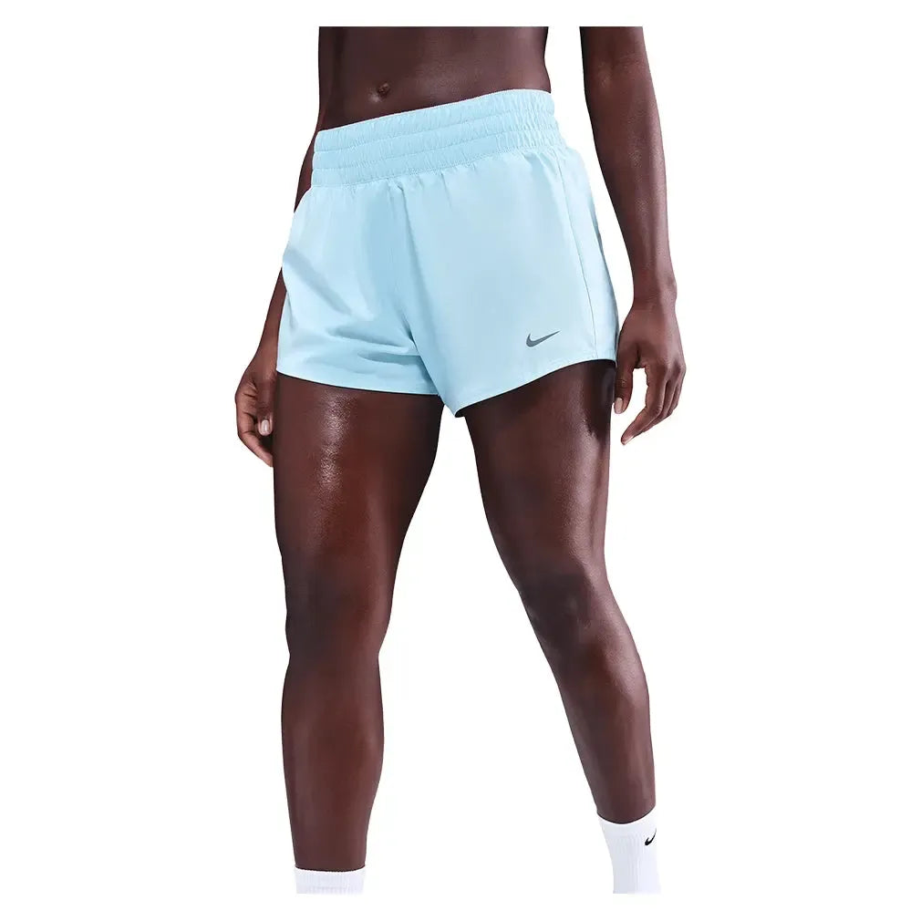 Women's One Dri-FIT Mid-Rise 3 Inch Brief-Lined Shorts-Apparel-Nike-DX6010-442-Tennis Express
