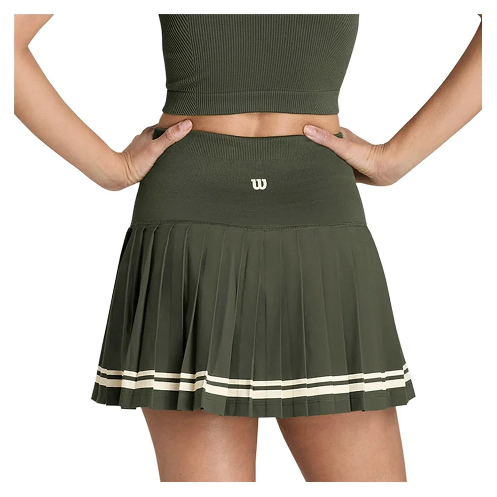 Women's Midtown 14.75 Inch Tennis Skort-Apparel-Wilson-E033001GrapeLeaf-1-Tennis Express