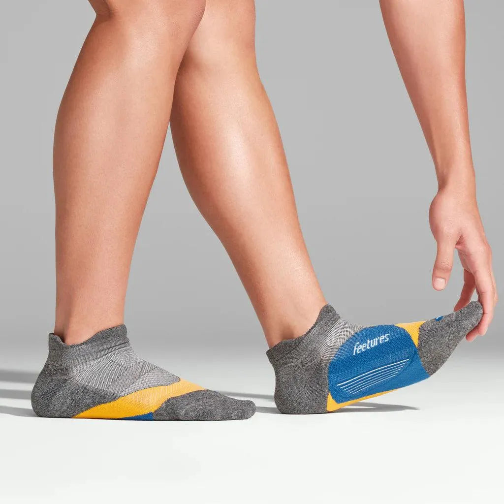 Elite Light Cushion No Show Tab Socks-Socks-Feetures-E50-B25-2-Tennis Express