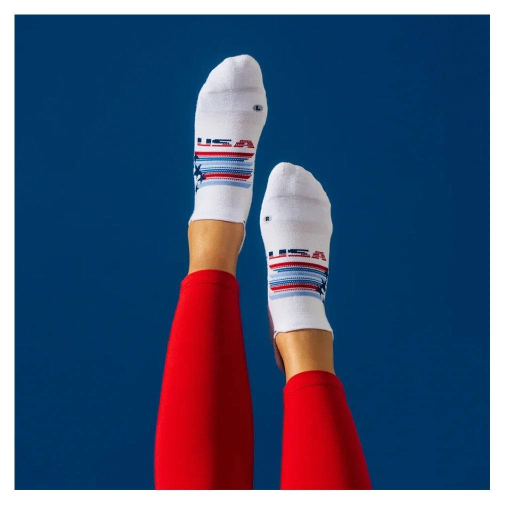 Elite Light Cushion No Show Tab Socks USA-Socks-Feetures-E50-S26-USA-3-Tennis Express