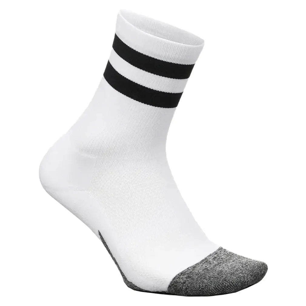 Elite Light Cushion Mini Crew Socks White High Top Stripe-Socks-Feetures-E90-569S25-1-1-[Sku]-Tennis Express