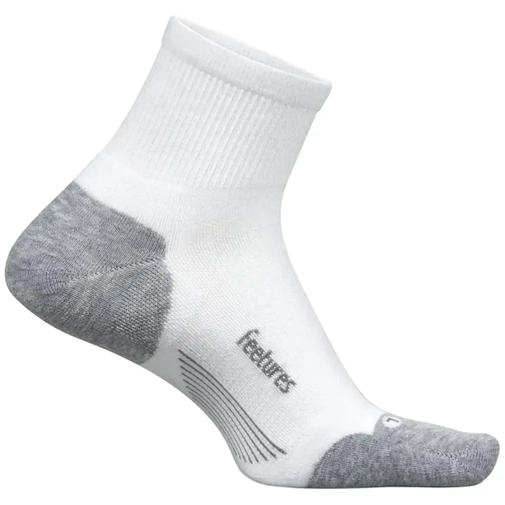 Elite Max Cushion Quarter Socks White-Socks-Feetures-EC20-WHITE-1-Tennis Express