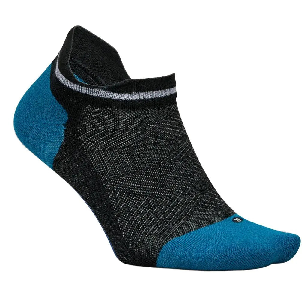 Elite Max Cushion No Show Tab Socks-Socks-Feetures-EC50-B25-black-seag-Tennis Express