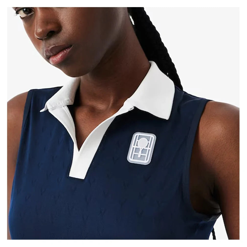 Women's Heritage Technical Tennis Dress-Apparel-Lacoste-EF0230-.423-3-Tennis Express