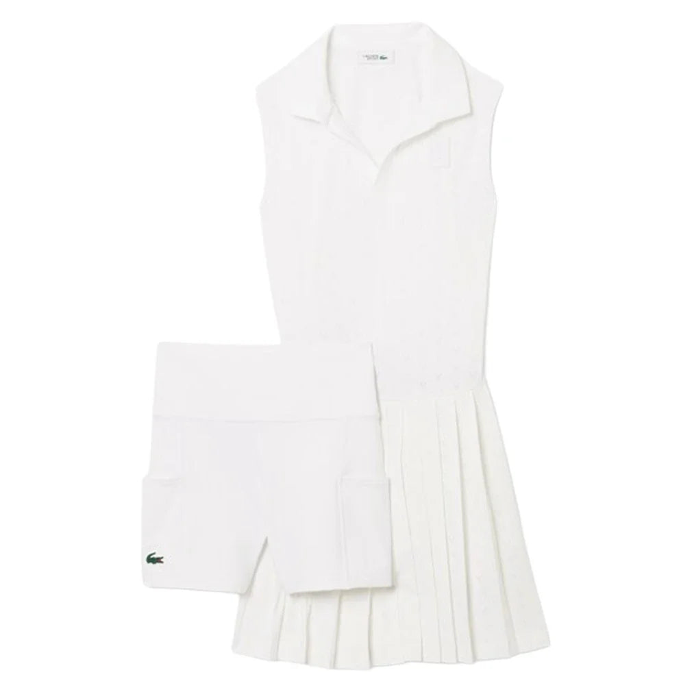Women's Heritage Technical Tennis Dress-Apparel-Lacoste-EF0230-800-Tennis Express