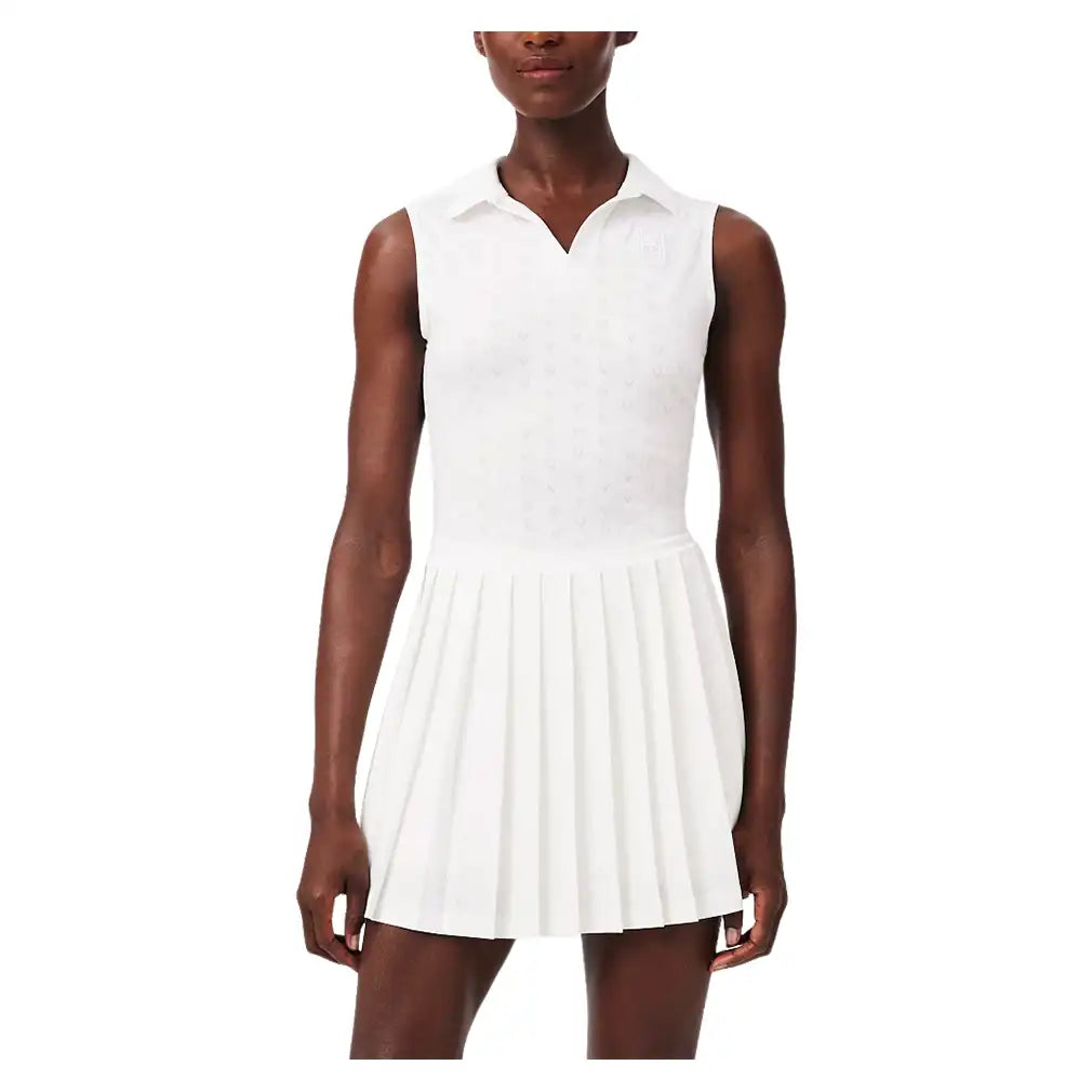 Women's Heritage Technical Tennis Dress,Apparel,Lacoste,,,Tennis Express,EF0230-w-3