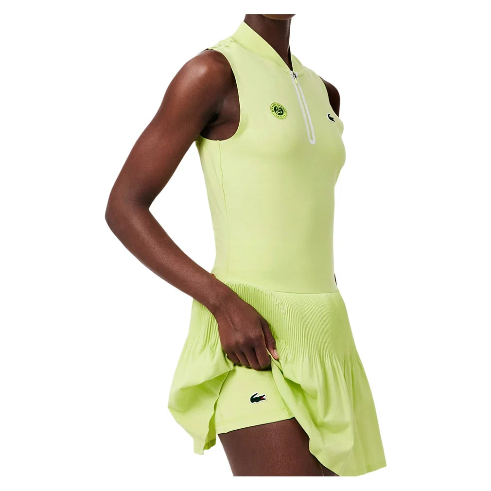 Women's Roland Garros Tennis Dress Sencha,Apparel,Lacoste,,,Tennis Express,EF5823-BIC-1