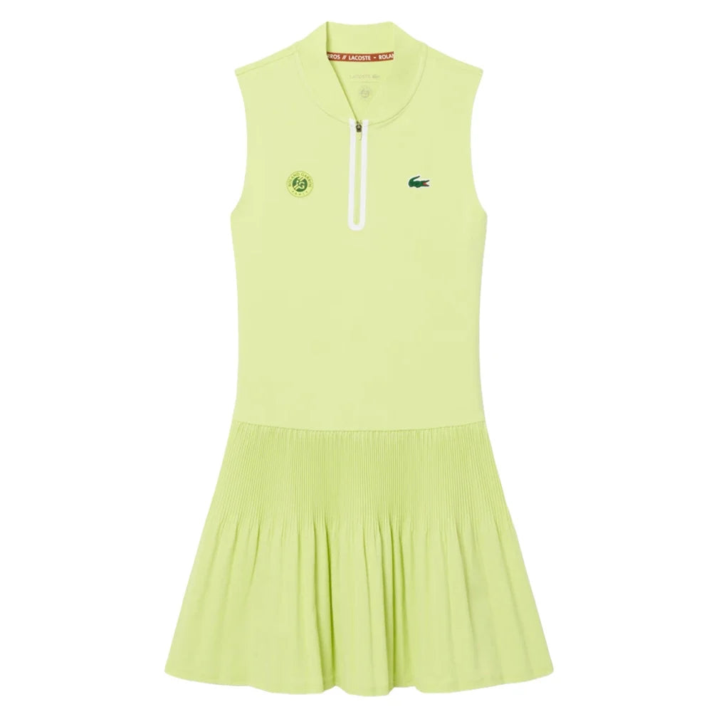 Women's Roland Garros Tennis Dress Sencha,Apparel,Lacoste,,,Tennis Express,EF5823-BIC-2