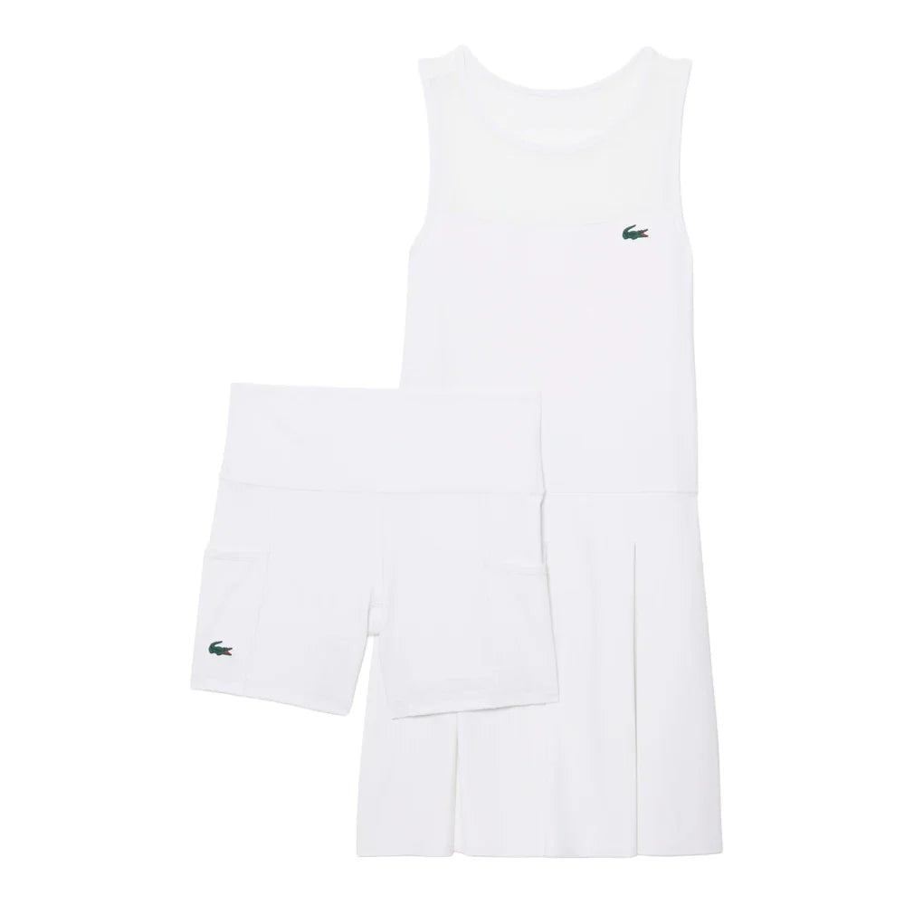 Women's Players Tennis Dress White,Apparel,Lacoste,,,Tennis Express,EF6876-001F26-2