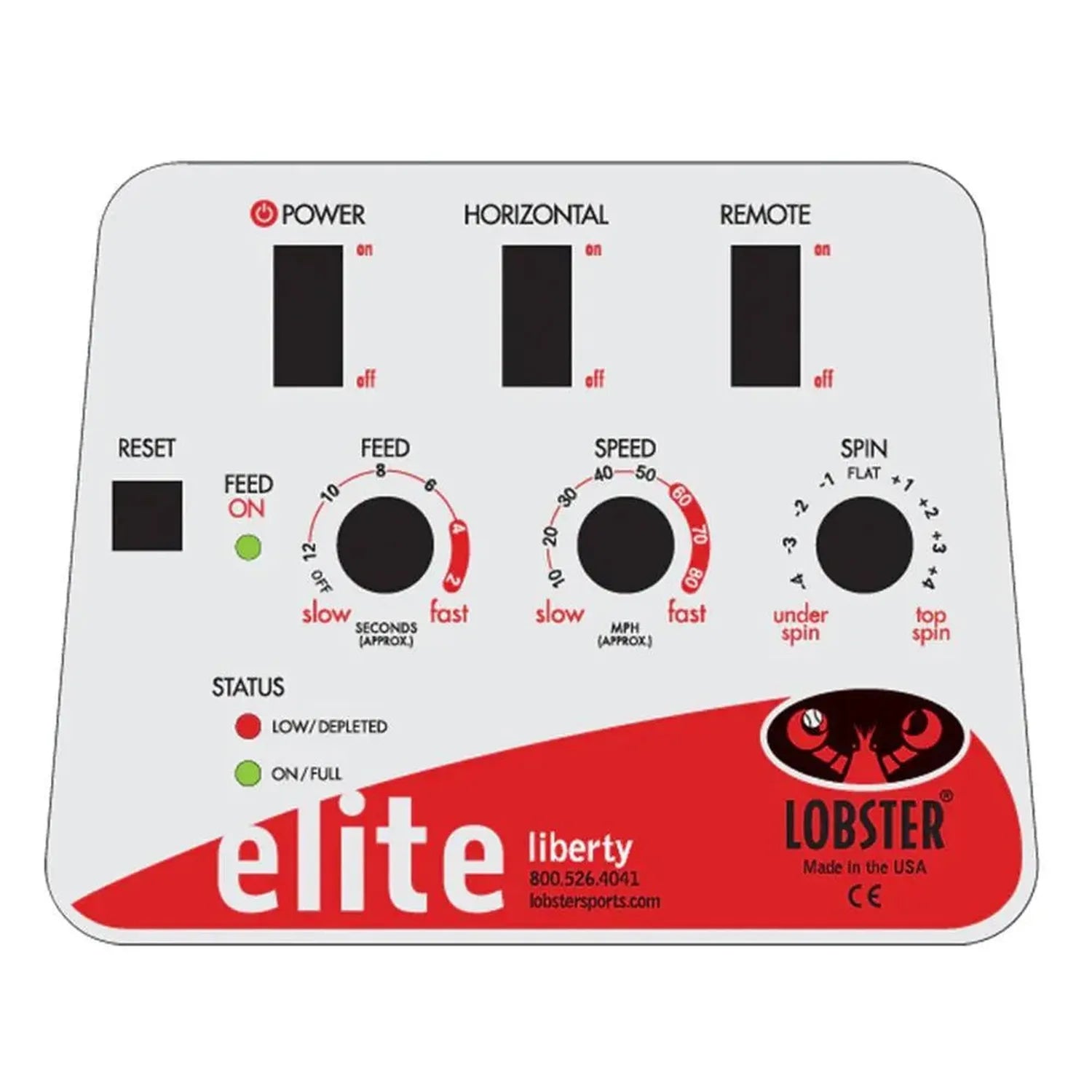 Elite One with 2-Function Remote Control Ball Machine-Court Equipment-Lobster-EL01-31-Tennis Express