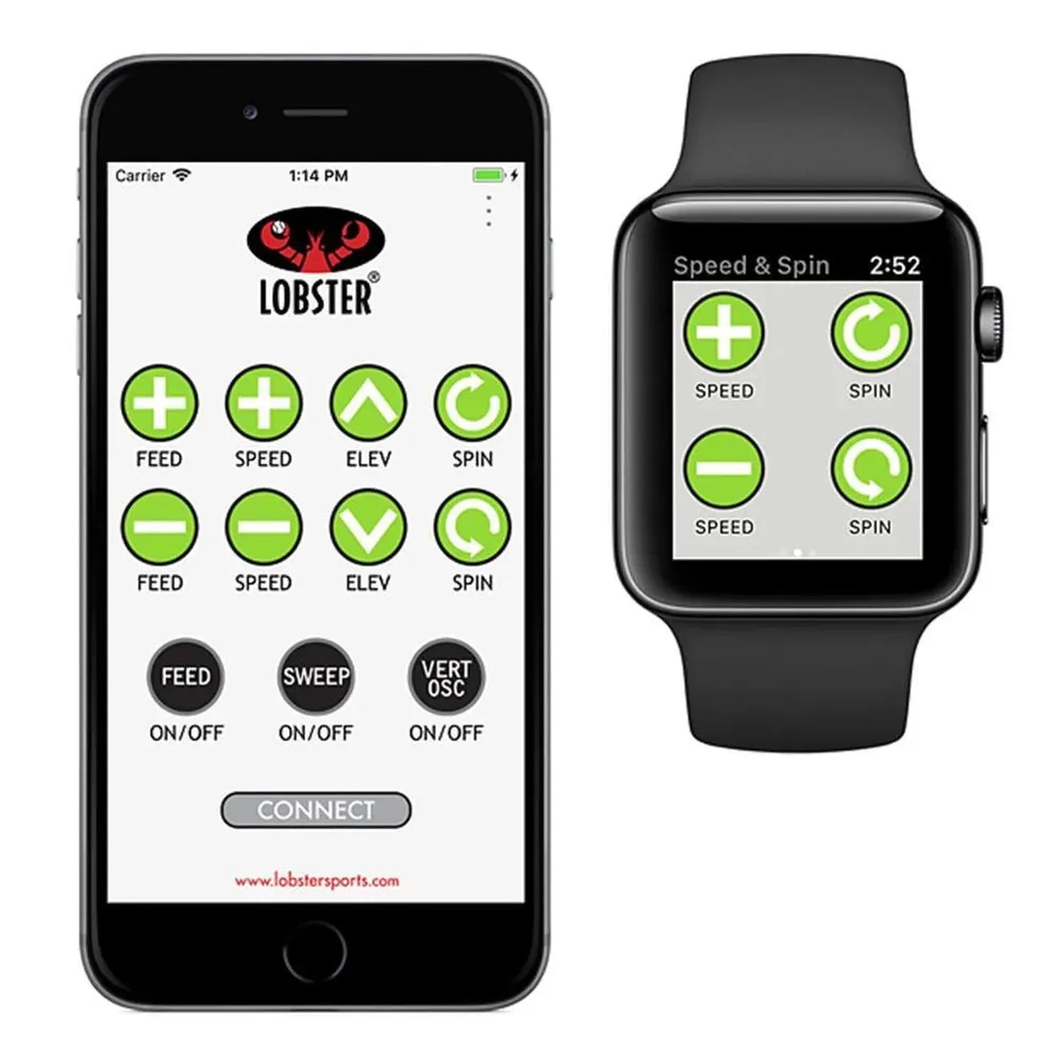 Elite Two with 10-Function Wi-Fi Remote Control for Apple Ball Machine-Court Equipment-Lobster-EL02.WF-3-Tennis Express