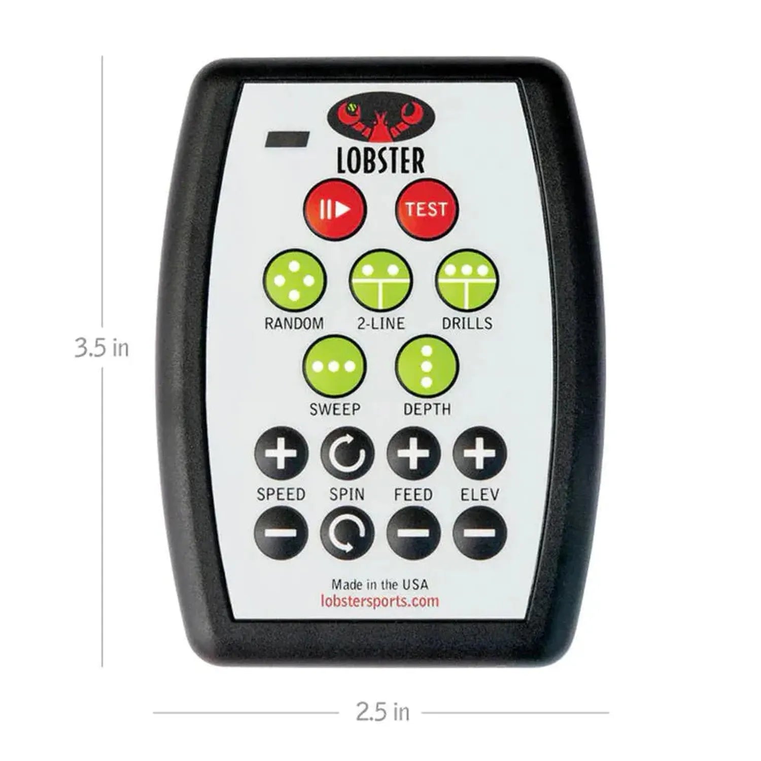 Elite Grand Five with 20-Function Remove Control Ball Machine-Court Equipment-Lobster-EL05-4-Tennis Express