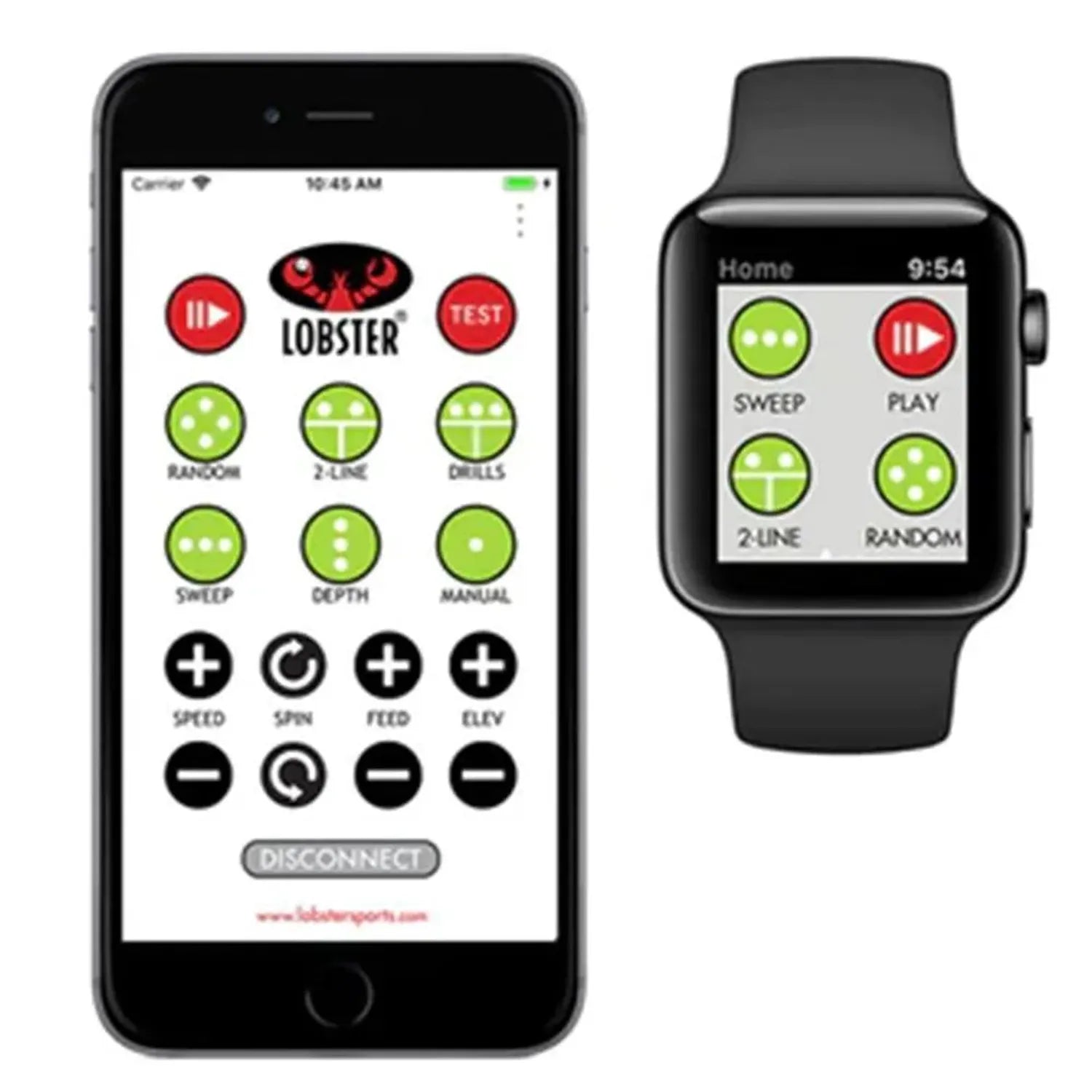 Elite Grand Five LE with 20-Function Wi-Fi Remote Control for Apple Ball Machine-Court Equipment-Lobster-EL05LE.WF-1-Tennis Express
