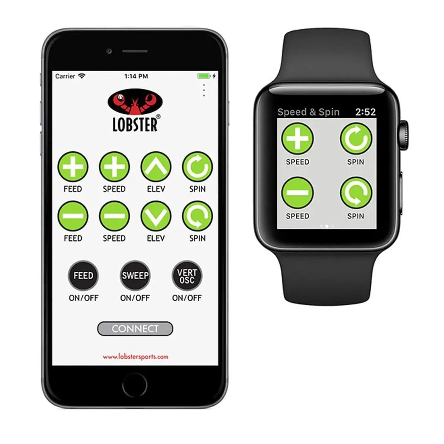 Pickle Two with 10-Function Wi-Fi Remote Control for Apple Ball Machine-Court Equipment-Lobster-EL0P2.WF-3-Tennis Express
