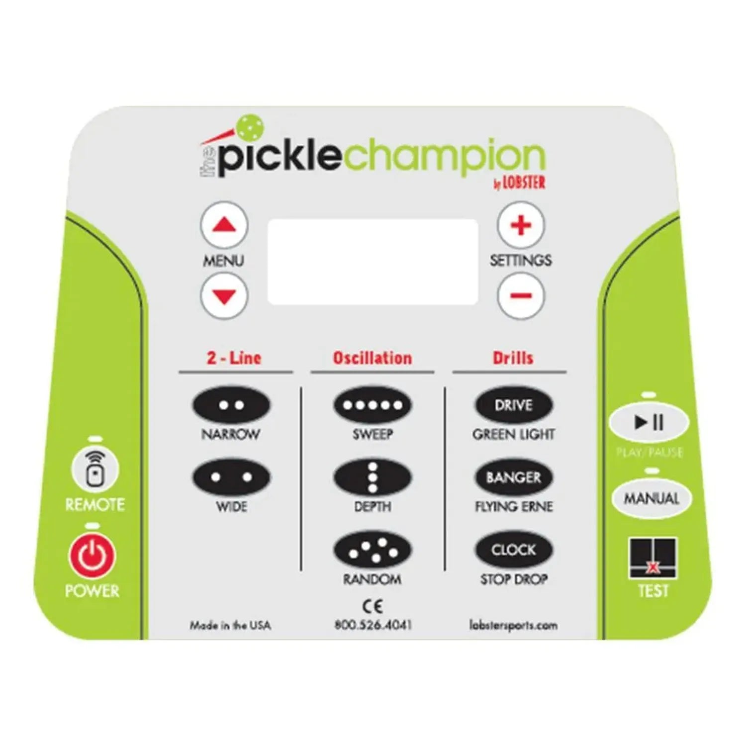 Pickle Champion with 20-Function Remote Control Pickleball Machine-Court Equipment-Lobster-EL0P3-41-Tennis Express