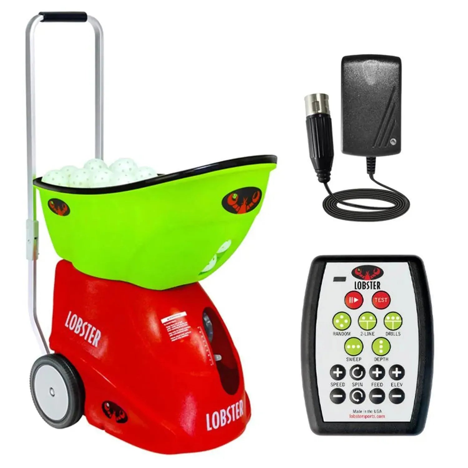 Pickle Champion with 20-Function Remote Control Pickleball Machine-Court Equipment-Lobster-EL0P3-X-Tennis Express