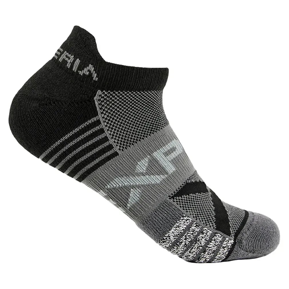 Experia Light Cushion No Show Tab Tennis Socks Black-Socks-Thorlo-EXTN00-001-1-Tennis Express