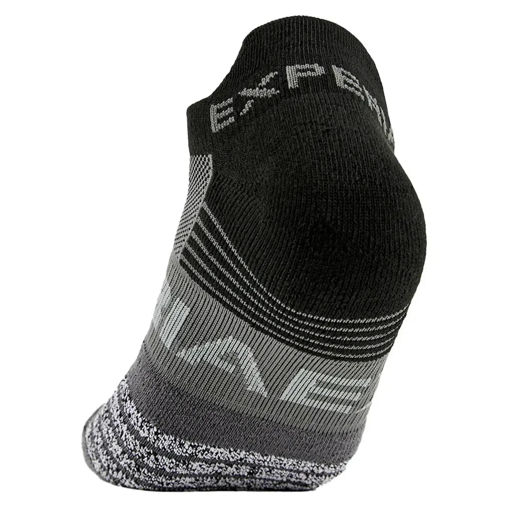 Experia Light Cushion No Show Tab Tennis Socks Black-Socks-Thorlo-EXTN00-001-3-Tennis Express