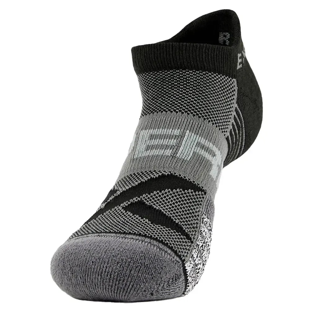 Experia Light Cushion No Show Tab Tennis Socks Black-Socks-Thorlo-EXTN00-001-Tennis Express