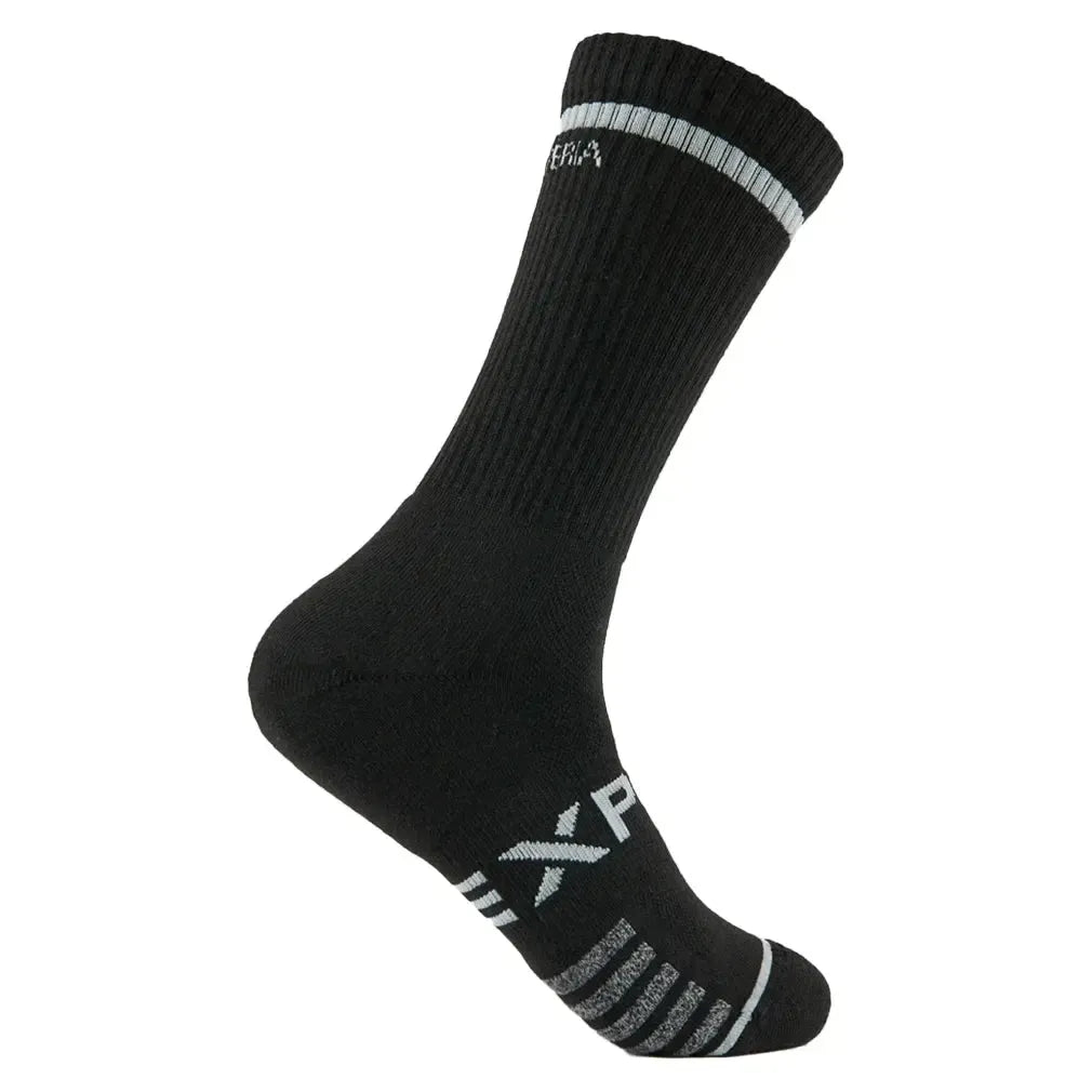 Experia Light Cushion Crew Tennis Socks Black-Socks-Thorlo-EXTRX001-001-2-Tennis Express